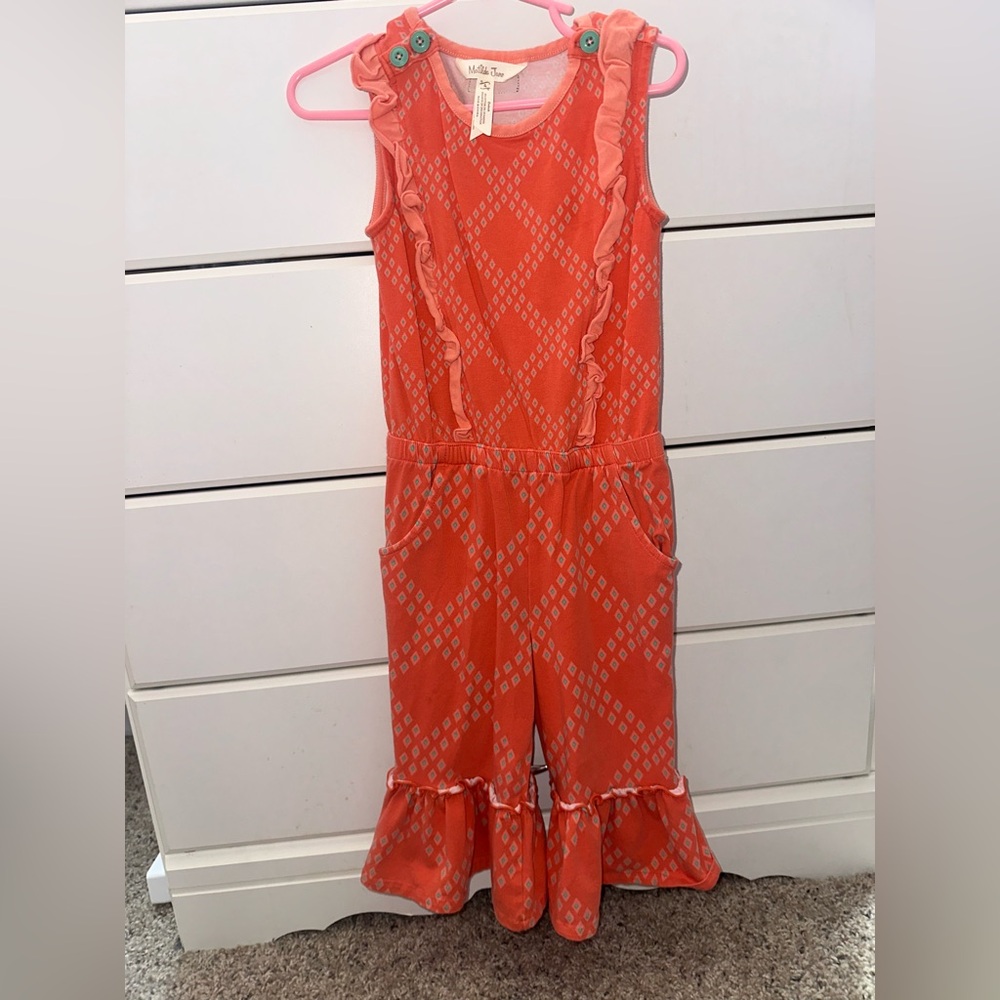 Matilda Jane orange jumpsuit